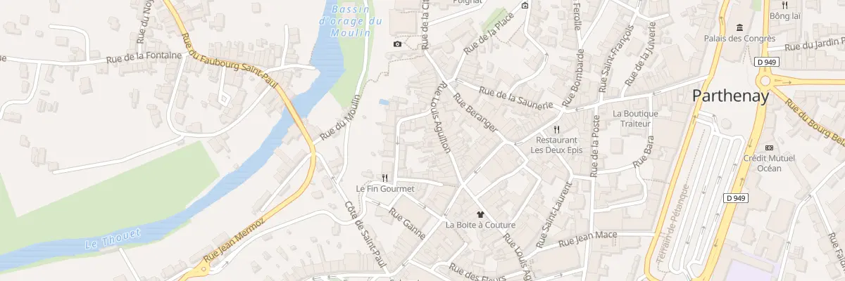 Plan du 93 Rue Louis Aguillon à Parthenay