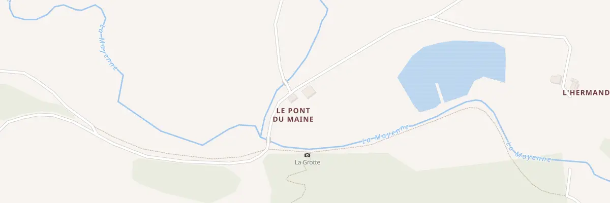 Plan du 2 Le Pont de Maine à Saint-Calais-du-Désert