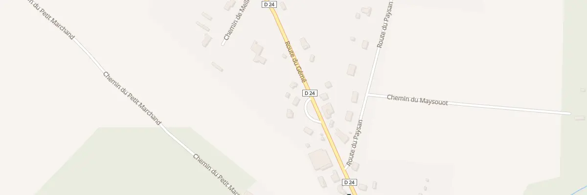 Plan du 43 Lot du Bourg à Bourriot-Bergonce