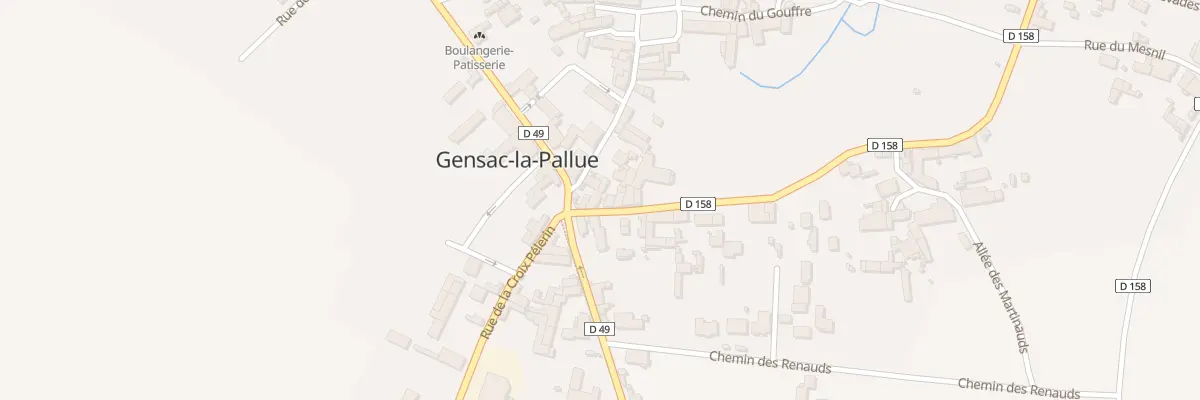 Plan du 1 Rue du Canton à Gensac-la-Pallue