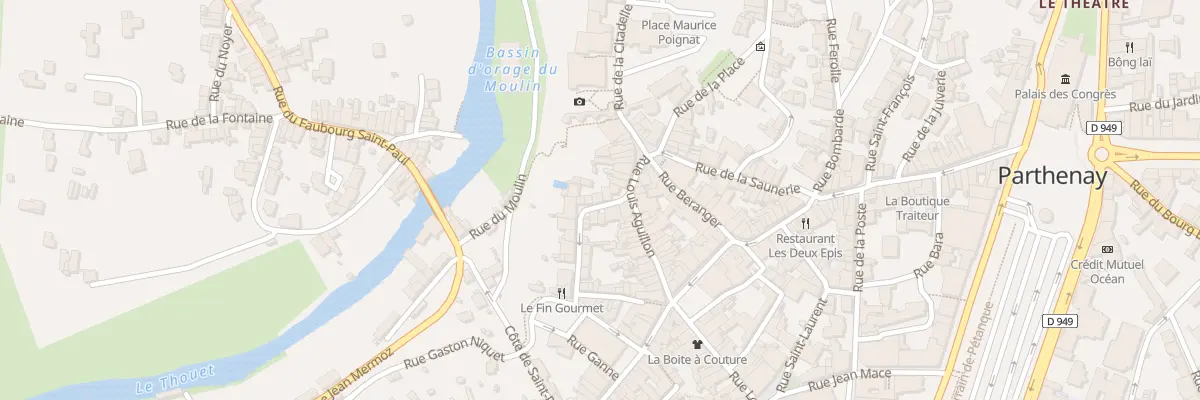 Plan du 6 Rue Ganne à Parthenay