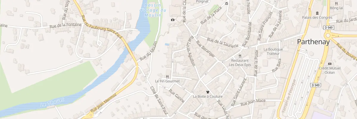Plan du 7 Rue Ganne à Parthenay