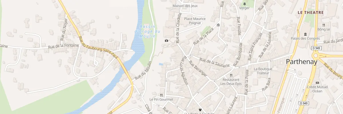 Plan du 3 Pl Georges Picard à Parthenay