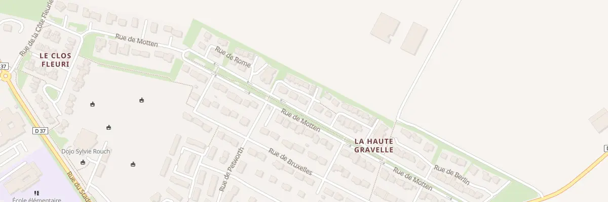 Plan du 2 Rue de Luxembourg à Ranville