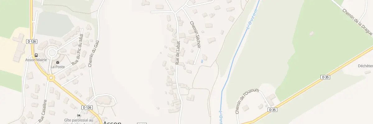 Plan du 14 Rue de Labat à Asson