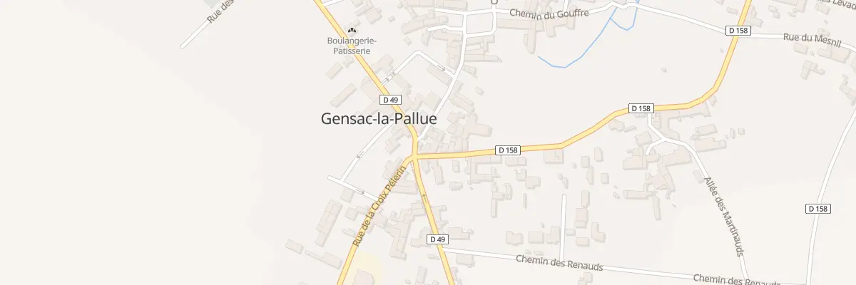 Plan du 2 Rue de l’Eglise à Gensac-la-Pallue