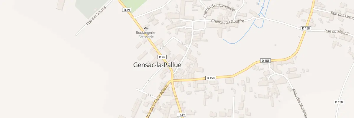 Plan du 1 Rue de l’Eglise à Gensac-la-Pallue