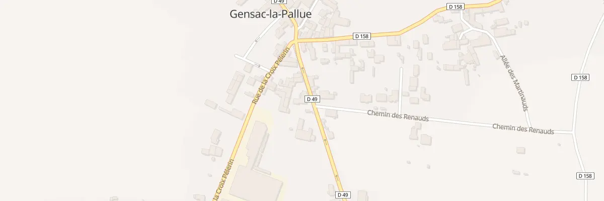 Plan du 8 Rue des Encloux à Gensac-la-Pallue