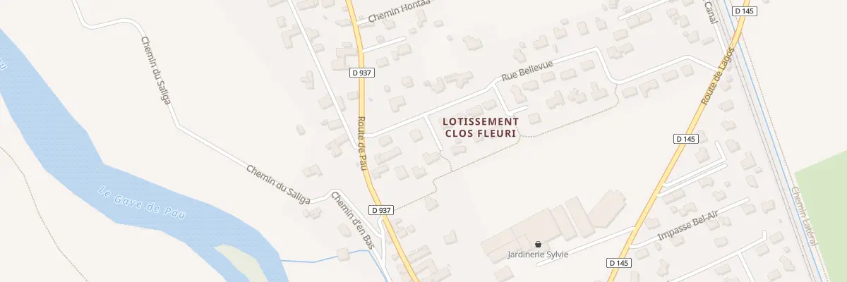 Plan du 2 Imp Clos Fleuri à Mirepeix