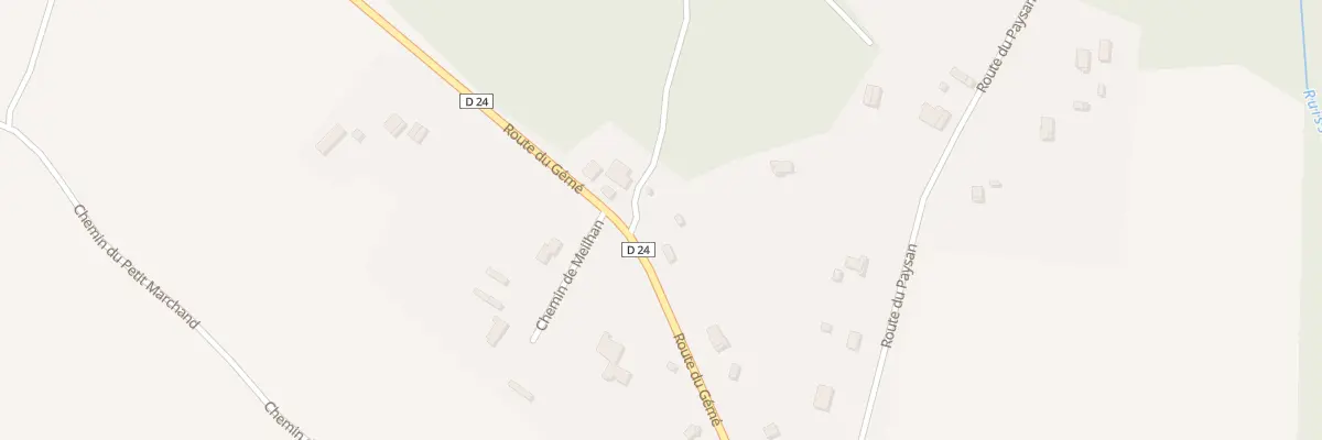 Plan du 575 Rte du Gémé à Bourriot-Bergonce