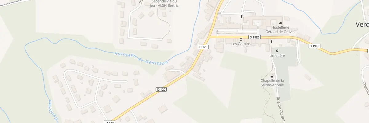Plan du 119 Le Bourg à Verdelais