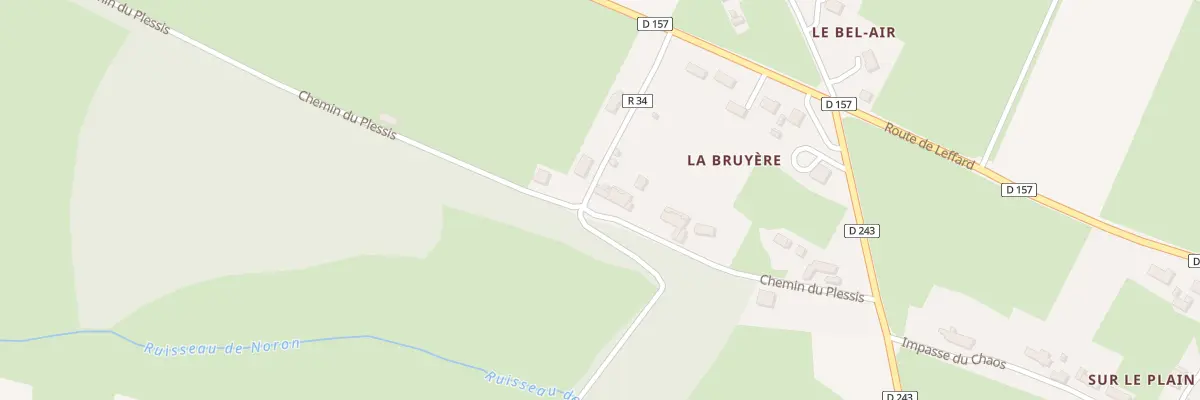 Plan du 12 Che du Plessis à Noron-l’Abbaye