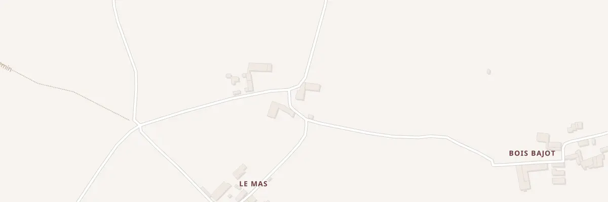 Plan du 1 Le Mas à Verrières