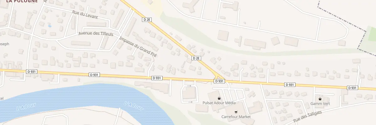 Plan du 36 Bd de la Gare à Aire-sur-l’Adour