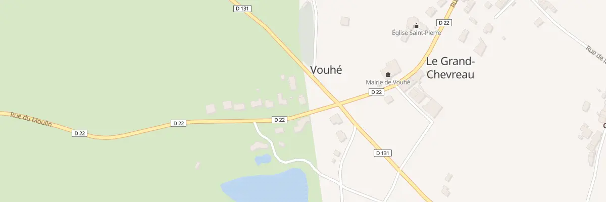 Plan du 2 Rue du Moulin à Vouhé