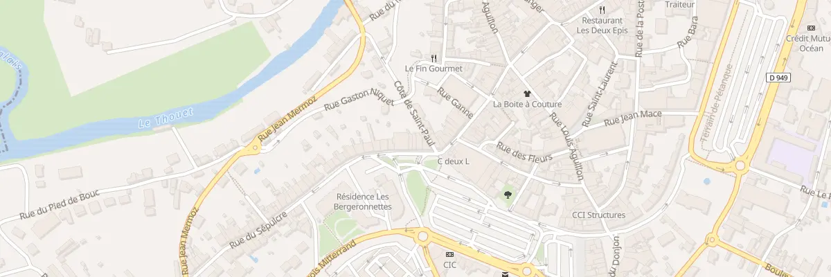 Plan du 10 Rue du Sepulcre à Parthenay
