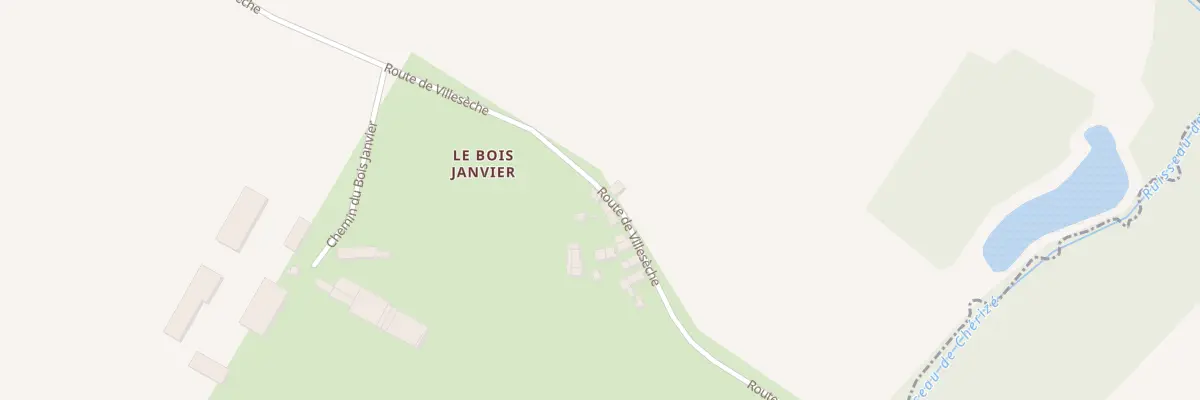 Plan du Bois Janvier à La Motte-Fouquet