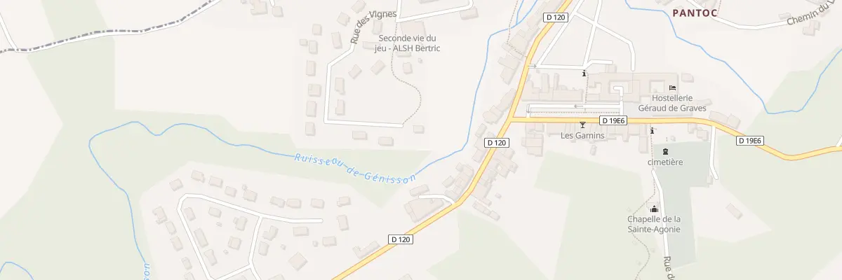 Plan du 25 Rue des Vignes à Verdelais