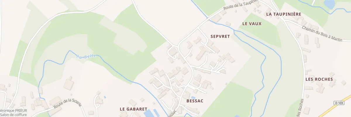 Plan du 75 Rte de Bessac à Périgné