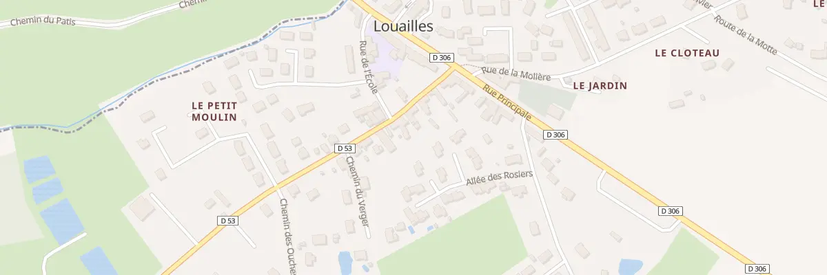 Plan du 7 Rue de Precigne à Louailles