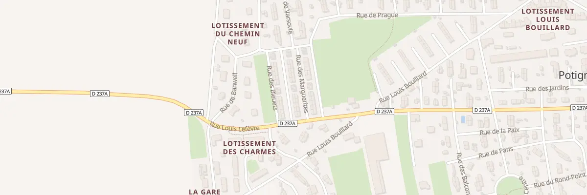 Plan du 76 Rue des Bleuets à Potigny