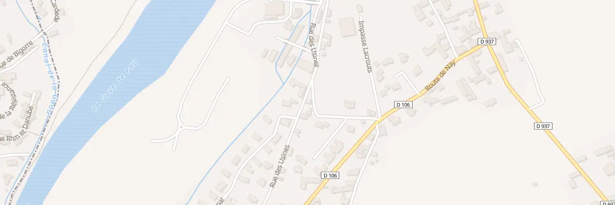 Plan du 9371 Rue des Usines à Mirepeix