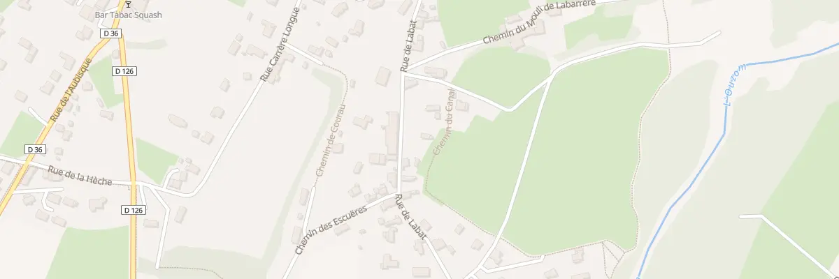 Plan du 36 Rue de Labat à Asson