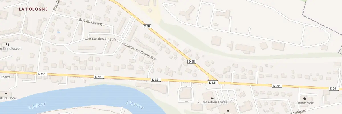 Plan du 30 Bd de la Gare à Aire-sur-l’Adour