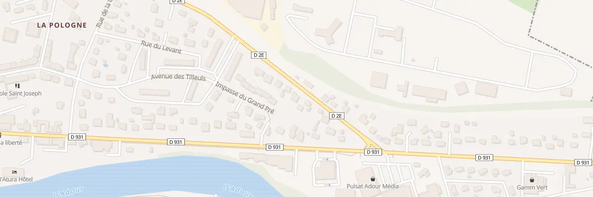 Plan du 28 Bd de la Gare à Aire-sur-l’Adour