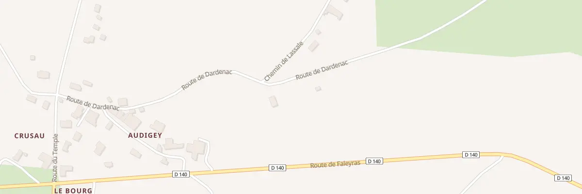 Plan du 15 Rte de Dardenac à Blésignac
