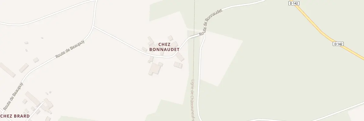 Plan du 5086 Chez Bonnaudet à Chantillac