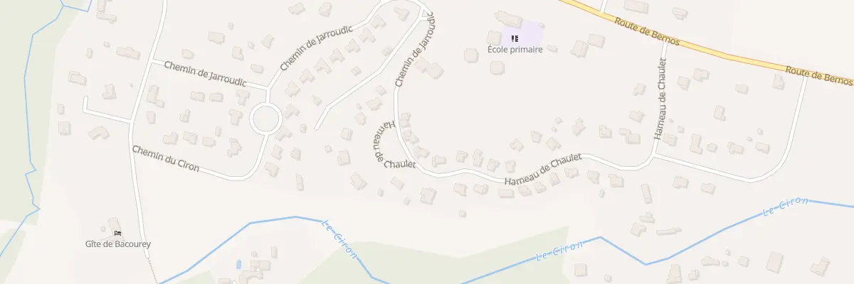 Plan du 15 Ham de Chaulet à Bernos-Beaulac