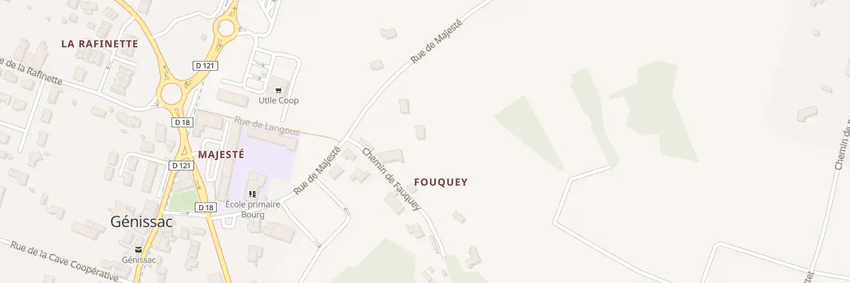 Plan du 3 Fouquey à Génissac