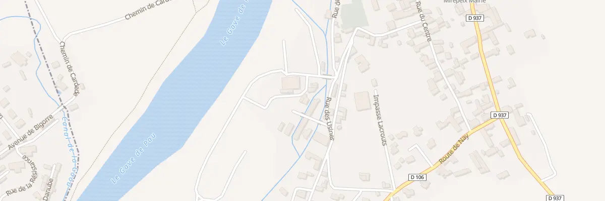 Plan du 9 Rue des Usines à Mirepeix