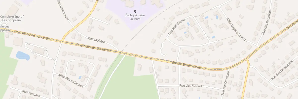 Plan du 54 Rue de Bellefontaine à Parthenay