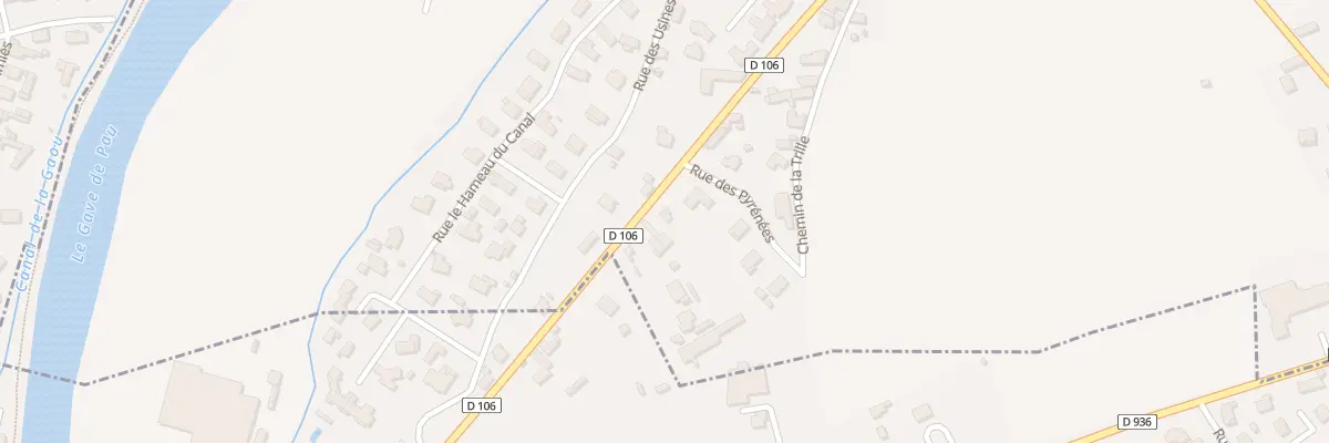 Plan du 9478 Rte de Nay à Mirepeix