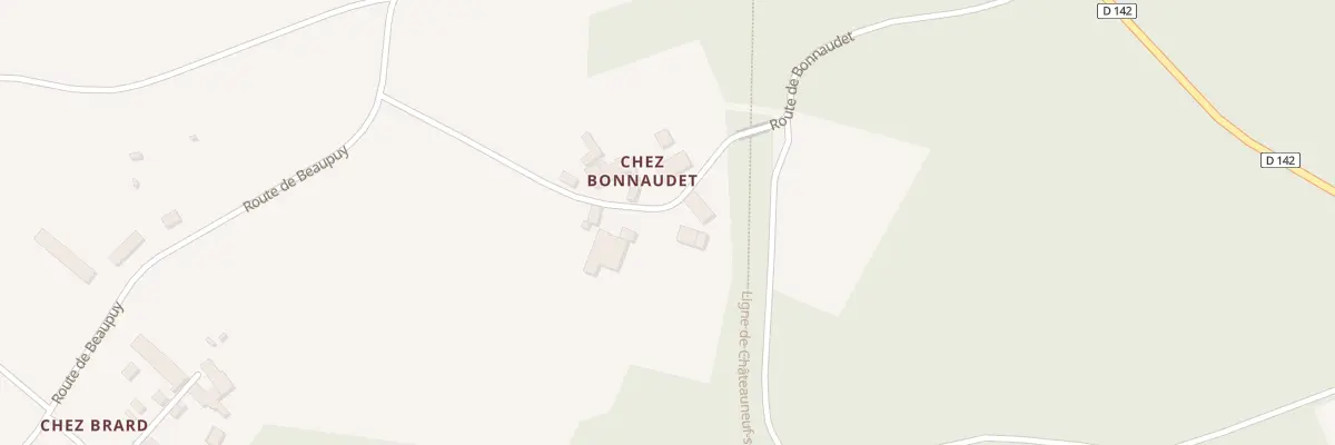 Plan du 5166 Chez Bonnaudet à Chantillac
