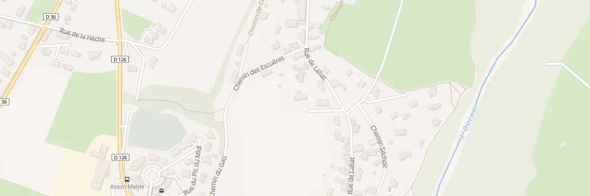 Plan du 37 Rue de Labat à Asson