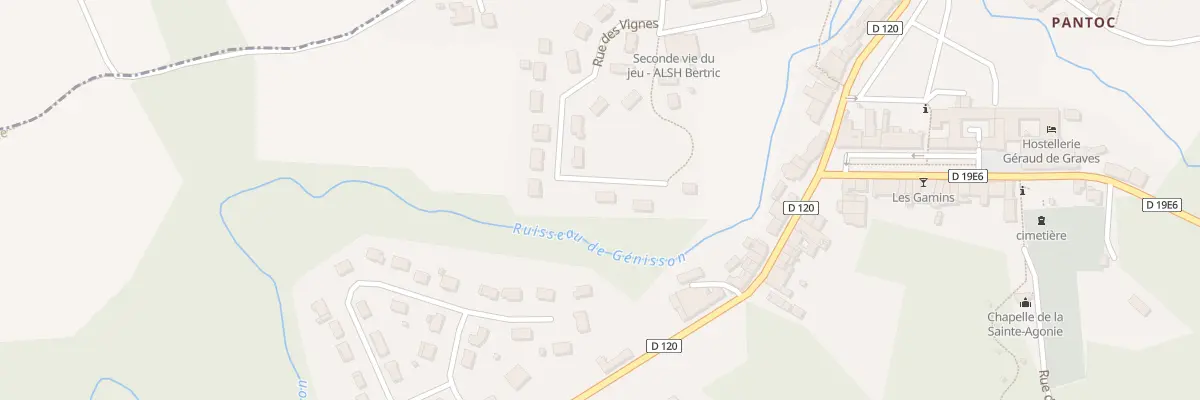 Plan du 21 Rue des Vignes à Verdelais