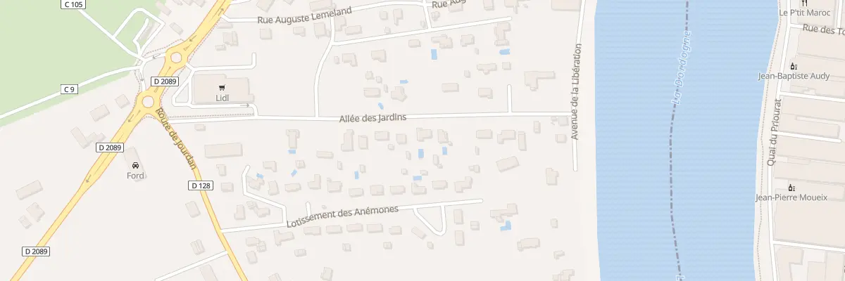 Plan du 11 All des Jardins à Arveyres