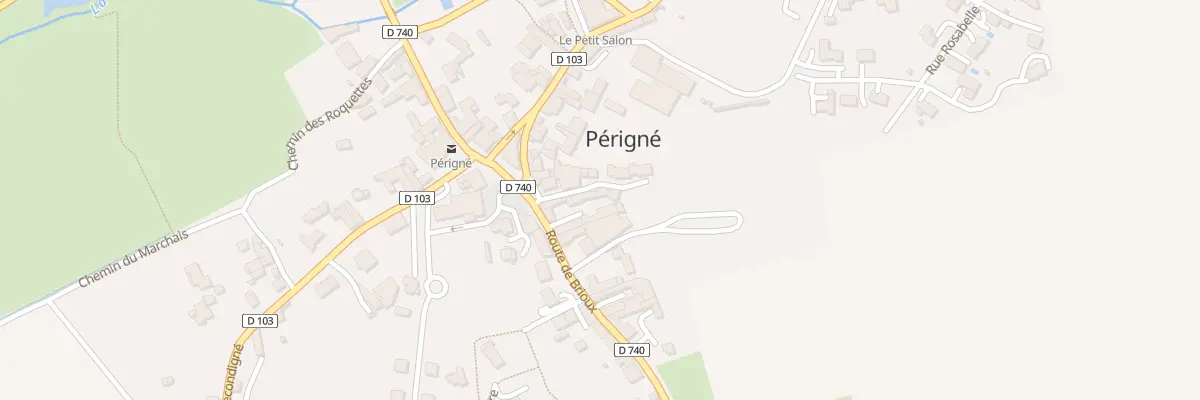 Plan du 2 Cour du Pigeonnier à Périgné