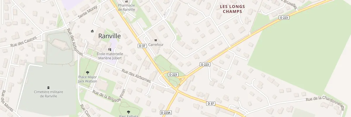 Plan du 8 Rue des Longs Champs à Ranville