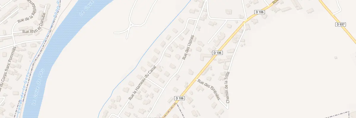 Plan du 9818 Rue le Hameau du Canal à Mirepeix