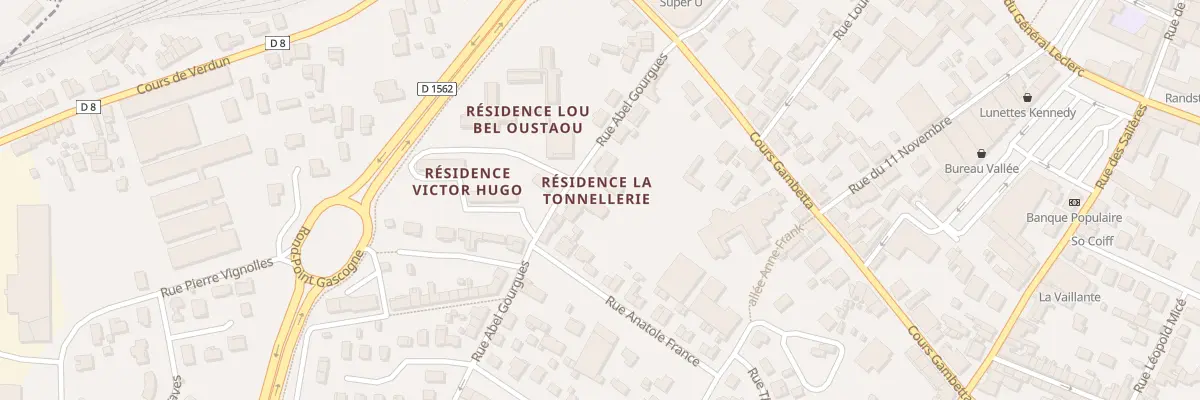 Plan du 42 Rue Abel Gourgues à Langon