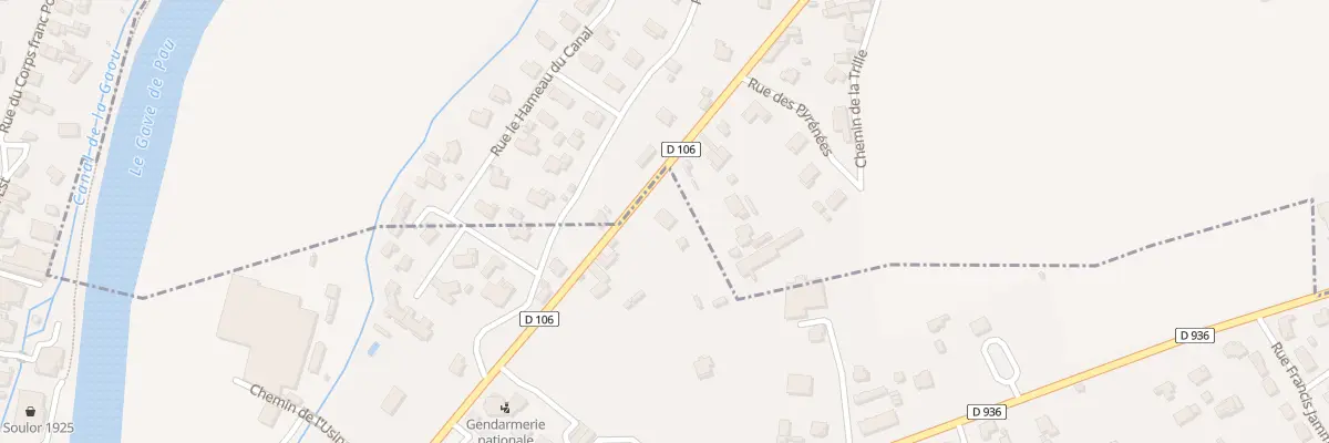 Plan du 30 Rue du Souvenir Français à Nay