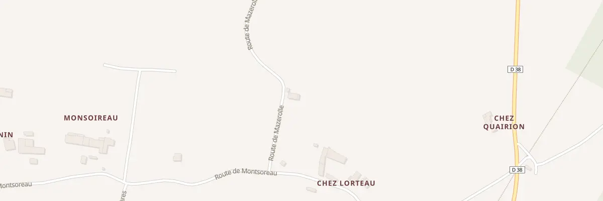 Plan du 5163 Chez Lorteau à Chantillac