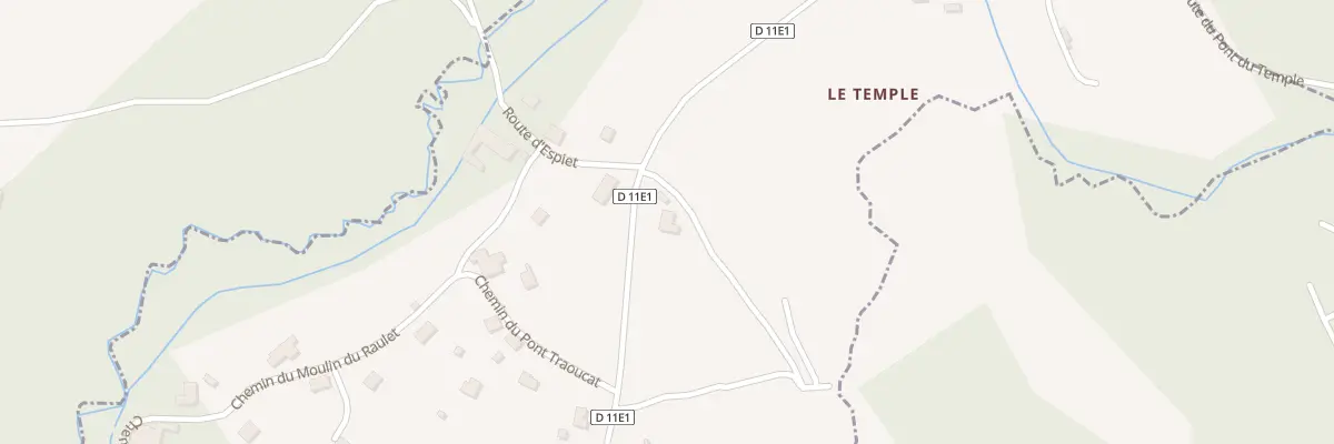 Plan du 51 Rte du Temple à Blésignac