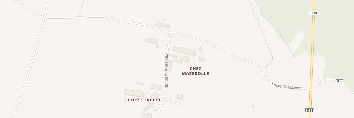 Plan du 6 Rte de Mazerolles à Chantillac