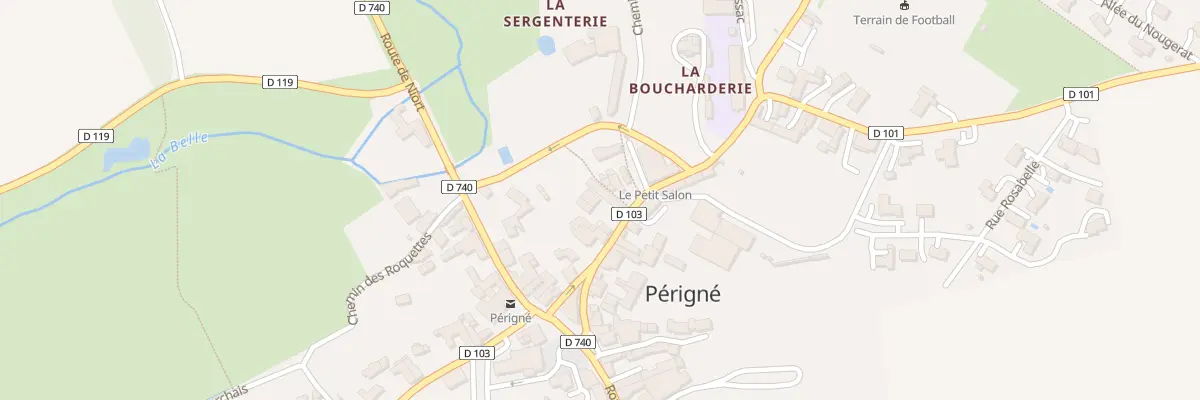 Plan du 15 Rte de Celles à Périgné