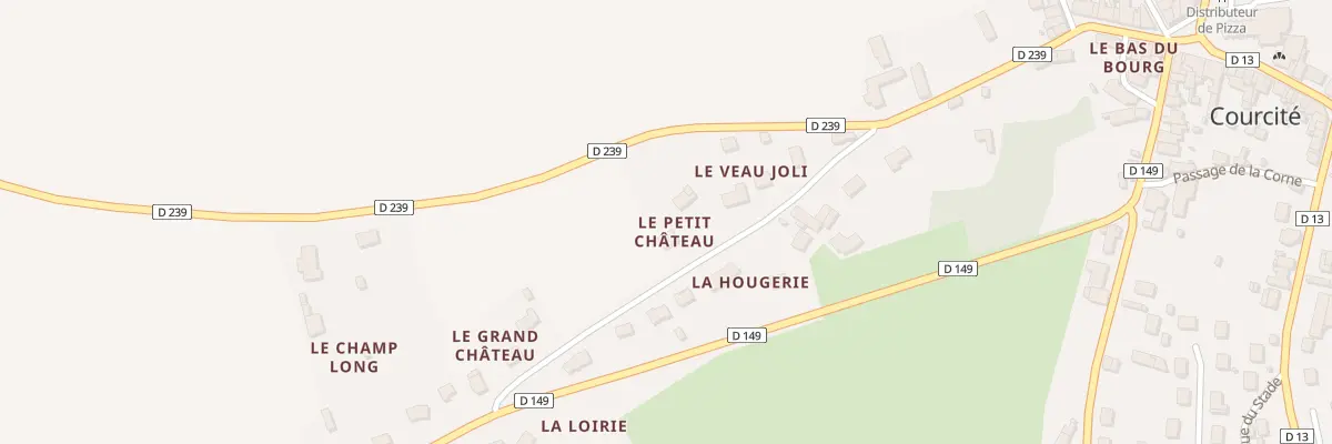 Plan du 20 La Hougerie à Courcité